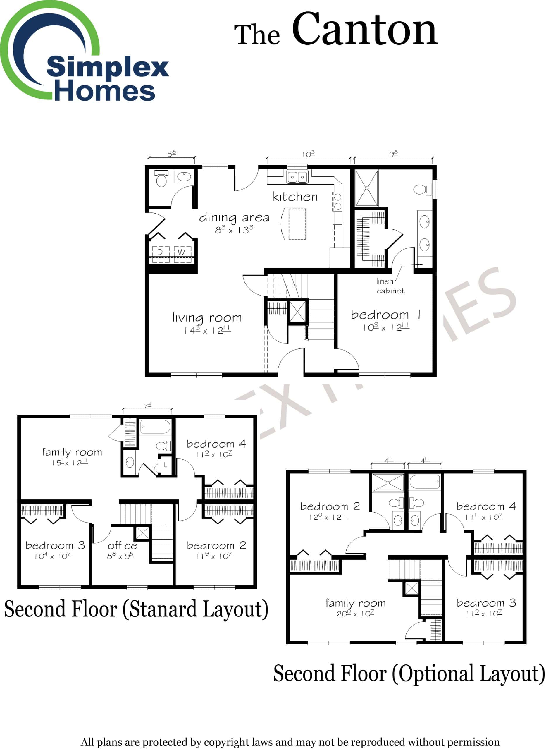 the Canton floor plan