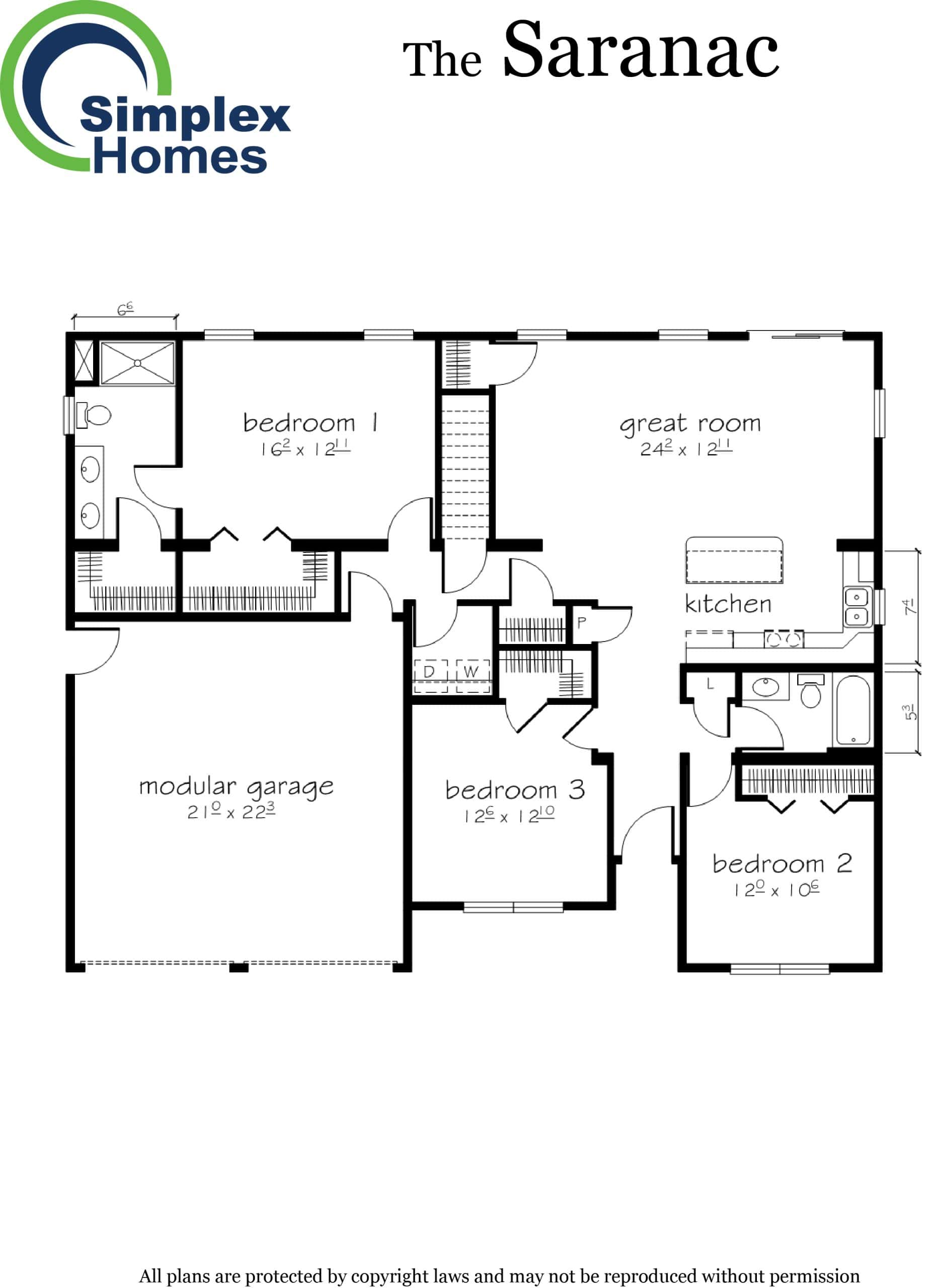 saranac floor plan